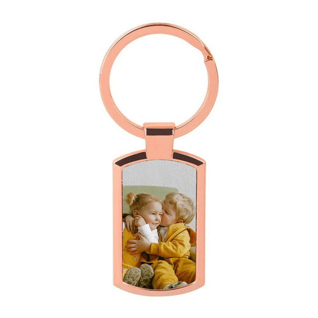 Oblong Metal Keyring