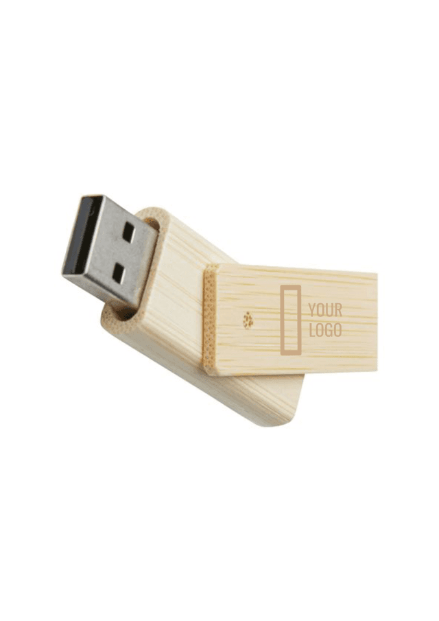 Rotate bamboo USB flash drive