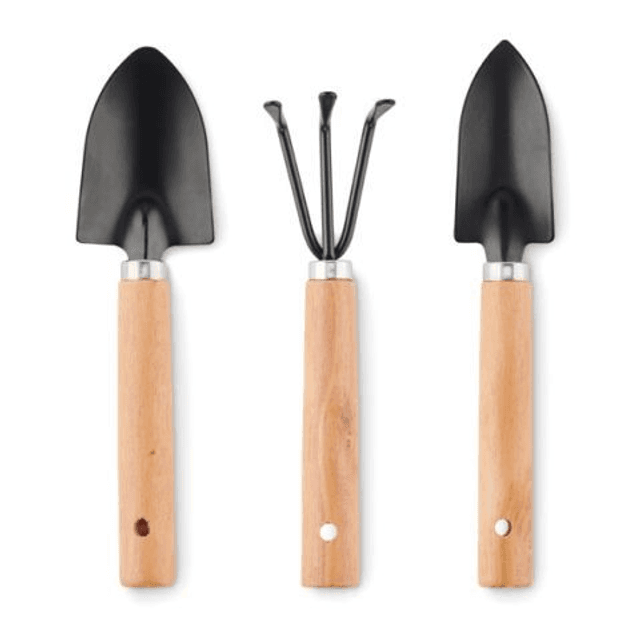 3 garden tools in RPET pouch