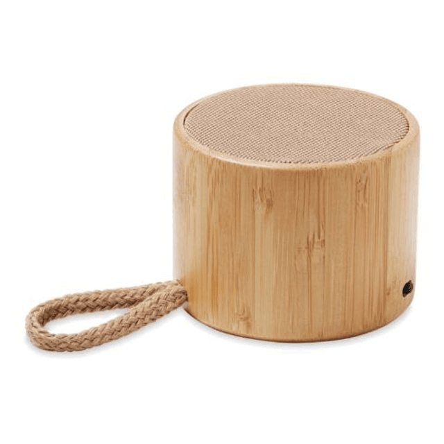 Round bamboo 5.1 wireless speaker