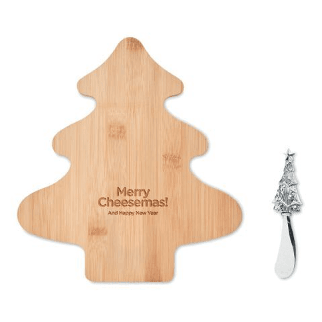 Cheese board set in bamboo