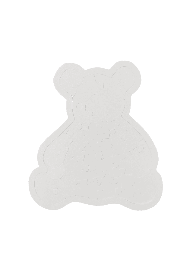 Bear (28 pieces) Cardboard Jigsaw (Pearl Finish)